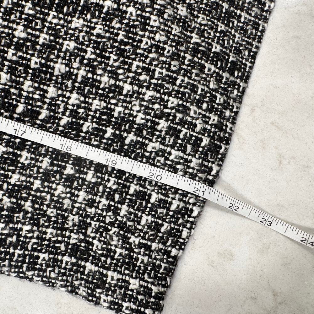 Worthington Black & White Tweed Pencil Skirt Women's 2 Back Slit Preppy Office - Picture 11 of 15